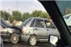 تصادف چهار خودرو در پل شهید خرازی وروی به آزادگان جنوب