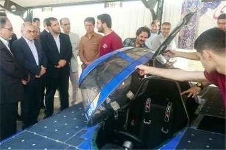 خودرو خورشیدی غزال ایرانی به قم رسید