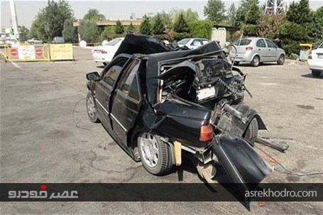 برخورد زنجیره‌ای خودرو‌ها در آزادراه تهران- ساوه