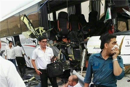 تصادف اتوبوس کارکنان پارس جنوبی