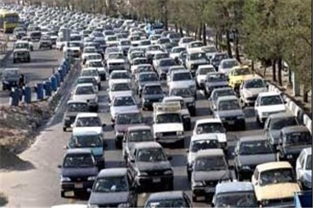 ترافیک نیمه سنگین در آزاد راه کرج_ قزوین