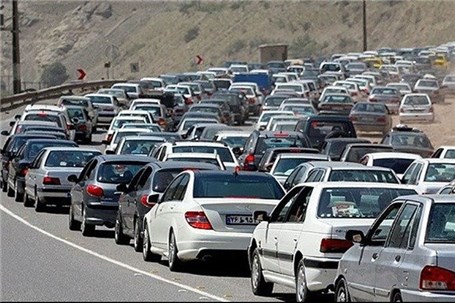 ترافیک نیمه سنگین در آزادراه کرج_تهران