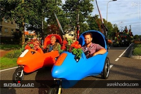 تزئین خودرو با گل در هلند