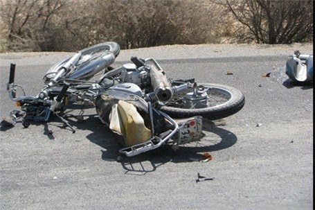 مرگ راکب موتورسیکلت درتصادف باخودروپژو