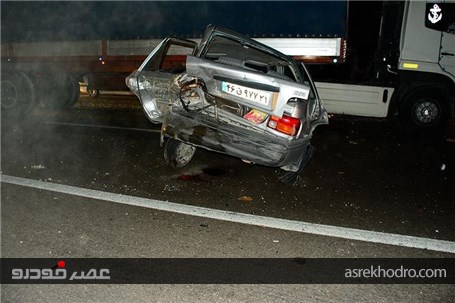 تصادف شدید در اتوبان ساوه - تهران