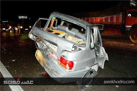تصادف شدید در اتوبان ساوه - تهران