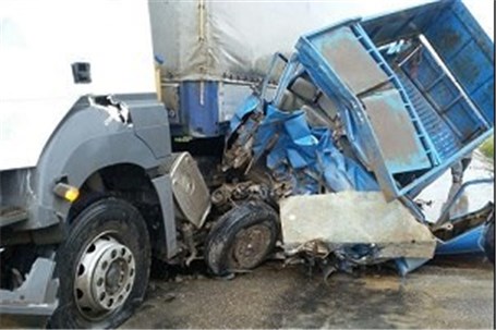 تصادف سمند با کامیون در خراسان شمالی 1 کشته و 2مجروح بر جای گذاشت