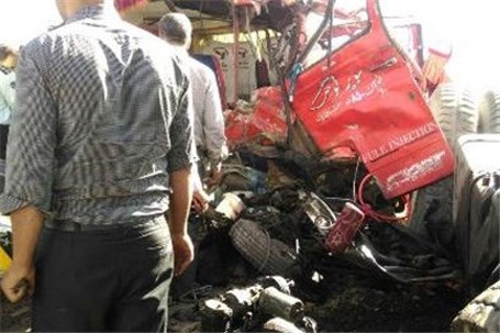 حال 2 نفر از مصدومان حادثه سرویس معلمان شازند وخیم است