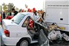 تصادف خونین پراید و اتوبوس در جاده مشهد- گلبهار