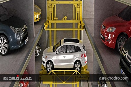 انتقال خودرو به پارکینگ طبقاتی با ربات+تصاویر