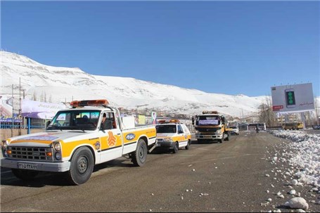 امدادرسانی و اسکان ۶۹۰ مسافر گرفتار برف در تربت حیدریه
