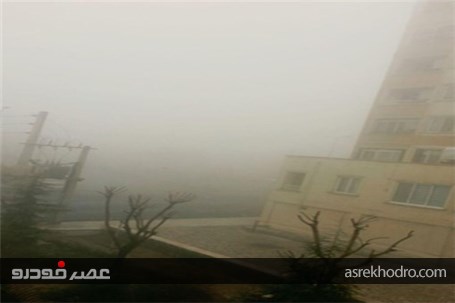 تهران در مه غلیظ فرو رفت+تصاویر
