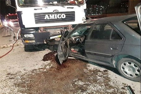 تصادف مرگبار در محور ساوه-همدان ۴کشته و ۵مجروح برجای گذاشت