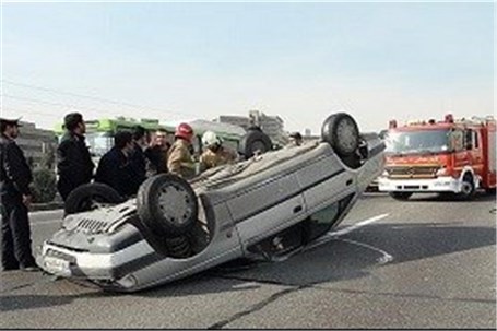 سانحه رانندگی در بزرگراه امام علی(ع) تهران ۵ مصدوم برجا گذاشت