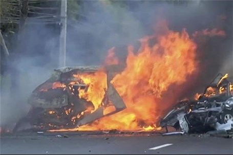 حادثه رانندگی همراه با آتش سوزی باعث مرگ سرنشینان ۲ خودرو در یزد شد