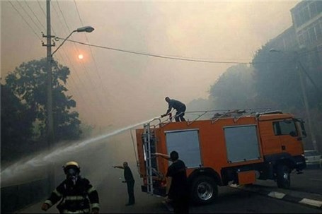 فوت یک نفر در آتش سوزی مرکز شارژ گاز ال پی جی ورامین