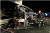 آتش گرفته اتوبوس مدرسه در ایتالیا