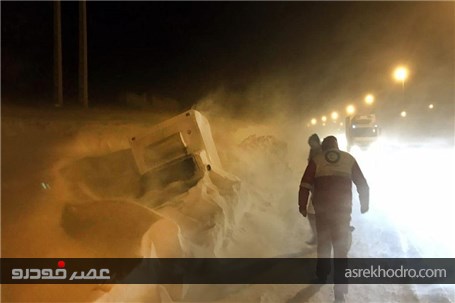 امدادرسانی هلال‌احمر در جاده‌های تهران - شمال