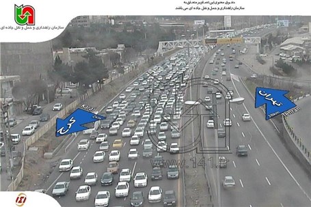 سایه سنگین ترافیک بر آزاد راه تهران ـ کرج