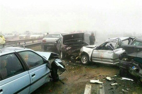 تصادف در بزرگراه مشهد - نیشابور + فیلم