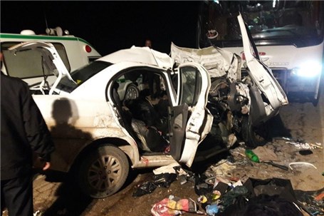 تصادف مرگبار نیسان با کمک راننده کامیون