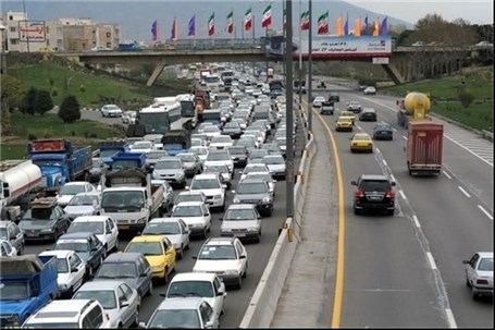 ترافیک نیمه سنگین در تهران-کرج