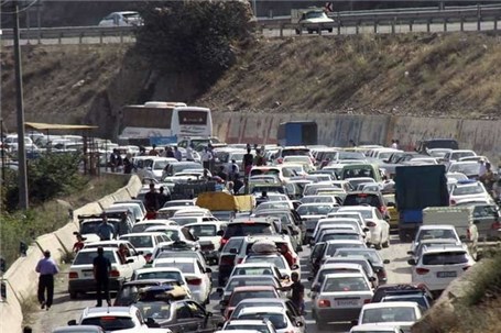 تردد در جاده های منتهی به تهران کند می شود + نقشه گرافیکی