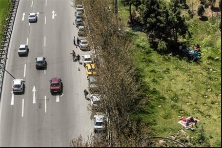 ترافیک سنگین در آزادراه تهران ـ‌ کرج