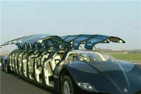 خودرو 10 میلیون دلاری به طول 15 متر و ظرقیت 23 نفر