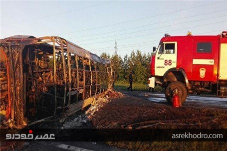 ۱۳ کشته در تصادف اتوبوس در روسیه