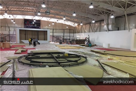 گزارش تصویری از آماده سازی شانزدهمین نمایشگاه خودرو شیراز