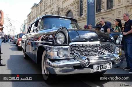 گردهمایی خودروهای قدیمی در مسکو +تصاویر