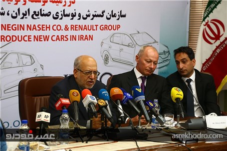 امضای قرارداد تولید بین نگین خودرو، بزرگترین واردکننده خودرو در ایران، و رنو بزرگترین تولیدکننده خود