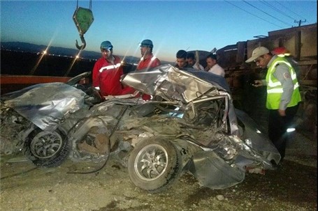 لغزندگی جاده در آزاد راه قزوین به زنجان حادثه آفرید