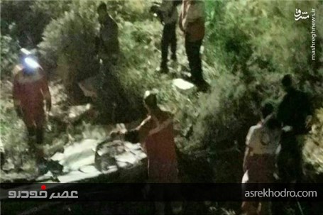 سقوط اتوبوس مسافربری به دره جاجرود با 11 کشته و 27 زخمی