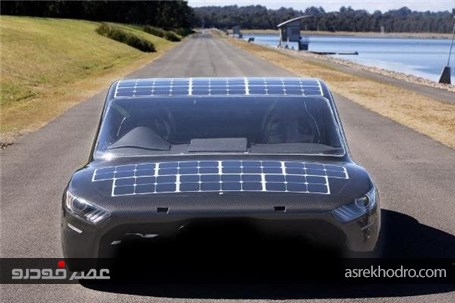 خودروی استرالیایی مجهز به 284 سلول خورشیدی