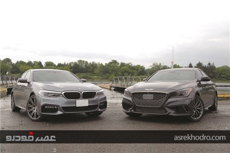 2017 BMW 540i vs 2017 Genesis G80 Sport؛ شاخ و شانه یک کُره ای برای ب‌ام‌و