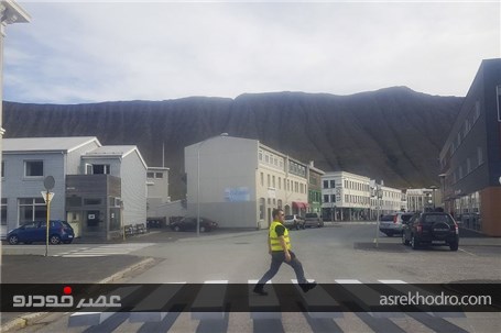 خط عابر پیاده سه بعدی در ایسلند