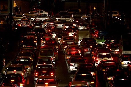 وضعیت قرمز ترافیک تهران در سه‌شنبه شب