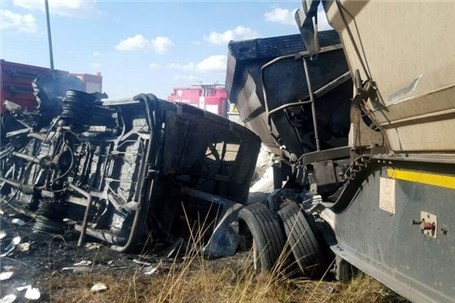 تصادف اتوبوس با کامیون در روسیه 15 کشته داد