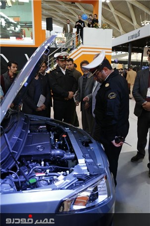 بازدید رئیس پلیس راه راهور از غرفه گروه خودروسازی سایپا