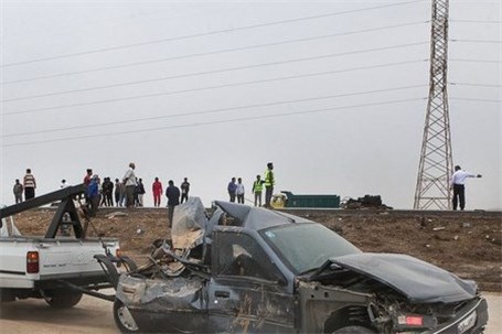 ۴۵نفر در حوادث ترافیکی محورهای مواصلاتی استان مصدوم شدند