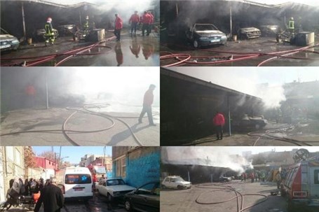انفجار مخزن گاز خودرو در تبریز