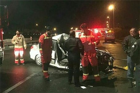 حادثه رانندگی در کاروان عروسی در ساوه یک کشته و ۲ مصدوم به جا گذاشت