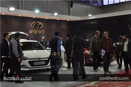 گزارش تصویری از محصولات هیوندای در غرفه کرمان موتور