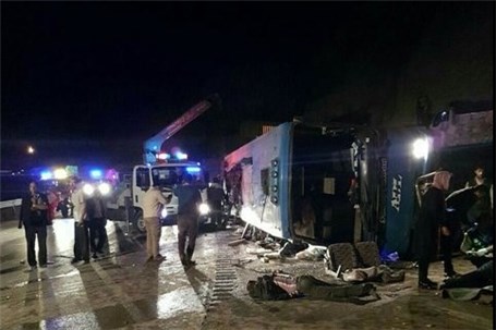 تصادف اتوبوس در مغولستان 33 کشته و زخمی به‌جا گذاشت