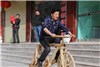 این دوچرخه از چوب ساخته شده است+تصاویر
