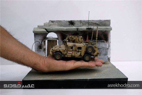ساخت ماکت خودروهای زرهی توسط سربازان عراقی
