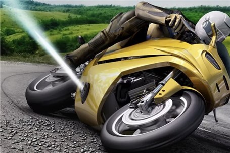 بکارگیری فناوری جالب برای جلوگیری از ُسر خوردن موتور سیکلت