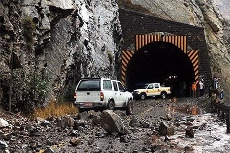 ریزش تونل در آزادراه تهران_شمال